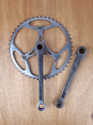 Tretlager Stahl verchromt 48D 14x1,25 Vintage Fahrrad Radtourismus 50er Frankreich