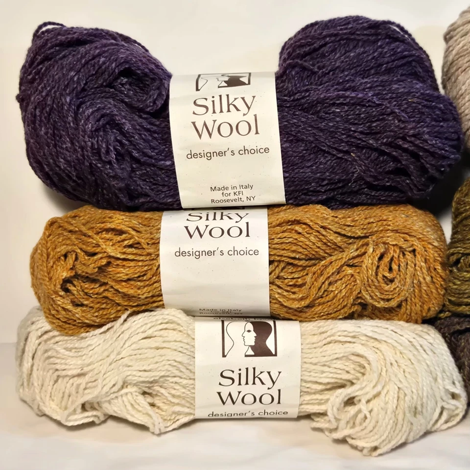 Elsebeth Lavold Silky Wool Yarn LOT BUNDLE 6 Skeins DK Weight Wool Silk Blend - Image 3 of 4