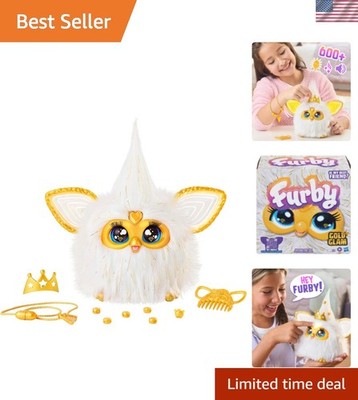 Gold Glam Interactive Plush Toys for 6  Old Girls & Boys & Up, Voice Activate...