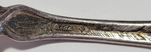*1902 CERETA ONIEDA SILVERPLATE, ORIENTAL POPPY, TABLESPOON #BB290 - Picture 3 of 5
