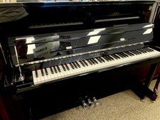 Fridolin by Schimmel F123 Tradition Upright Piano - Polished Ebony