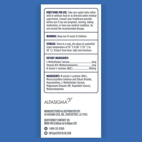 Cerefolin Brain Wellness Targeted Nutrition for Cognitive Support Improves Me... - Picture 2 of 15