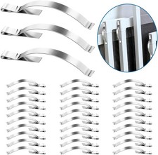 30 PCS Window Screen Tension Spring Clips - Securely Hold Screens in Aluminum Ch