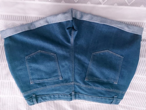 JEANS SHORTS X3 FOR WOMENS SIZE 14 GEORGE MAKE NAVY /LIGHT BLUE - Picture 9 of 10