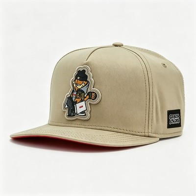 Cayler & Sons x Garfield Snapback Khaki Red Brim Hip Hop Cap