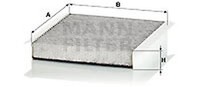 Mann-Filter CUK 2040 Innenraumfilter FüR CitroËN, Fiat, Opel, Peugeot, Suzuki
