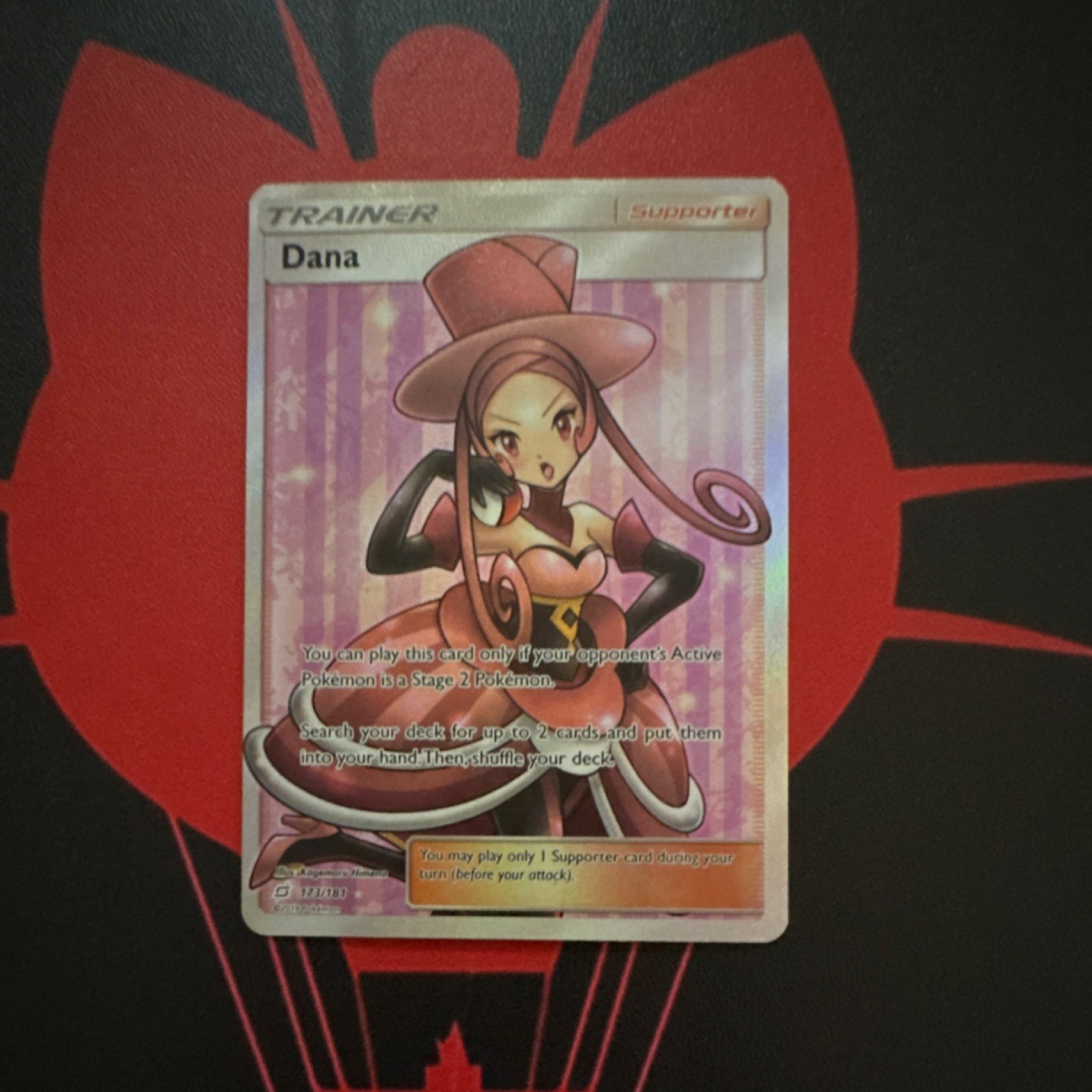 Pokemon Company Dana 173/181 Sm-Team Up Ultra Rare Full Art Holo Trainer