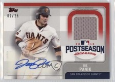 2017 Topps Postseason Performance Relics Red 2/25 Joe Panik #PPAR-JP Auto 0re5
