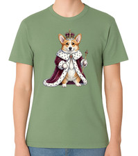 Royal Corgi King Graphic Unisex T-Shirt Funny Cute Dog Lover Tee