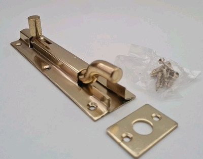 Schwerlast Zylinderschraube massiv poliert Messing Hals 6''/ 152mmx 38mm inkl Schrauben