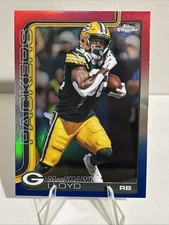 2025 Topps Chrome Football Marshawn Lloyd Red White Blue #114 PACKERS