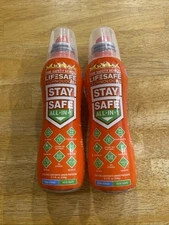 2 Fire Safety Device Lifesafe Technologies Stay Safe All in 1 Sprays NEW 4/2026