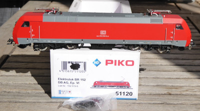 Piko 51120 H0 Locomotive Br 152 019-6 DB Ag Epoch 5/6 with Dss + LED Boxed