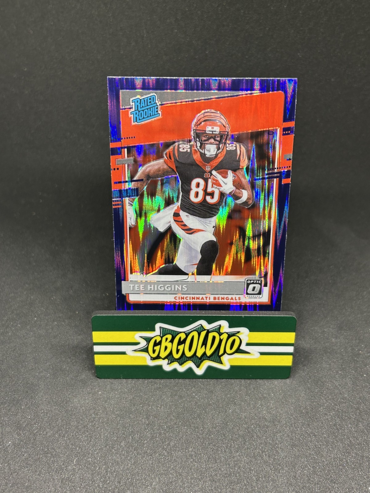 2020 Panini Optic Tee Higgins Purple Shock Prizm Rookie RC