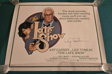 Lily Tomlin Signed 22x28 The Late Show Poster