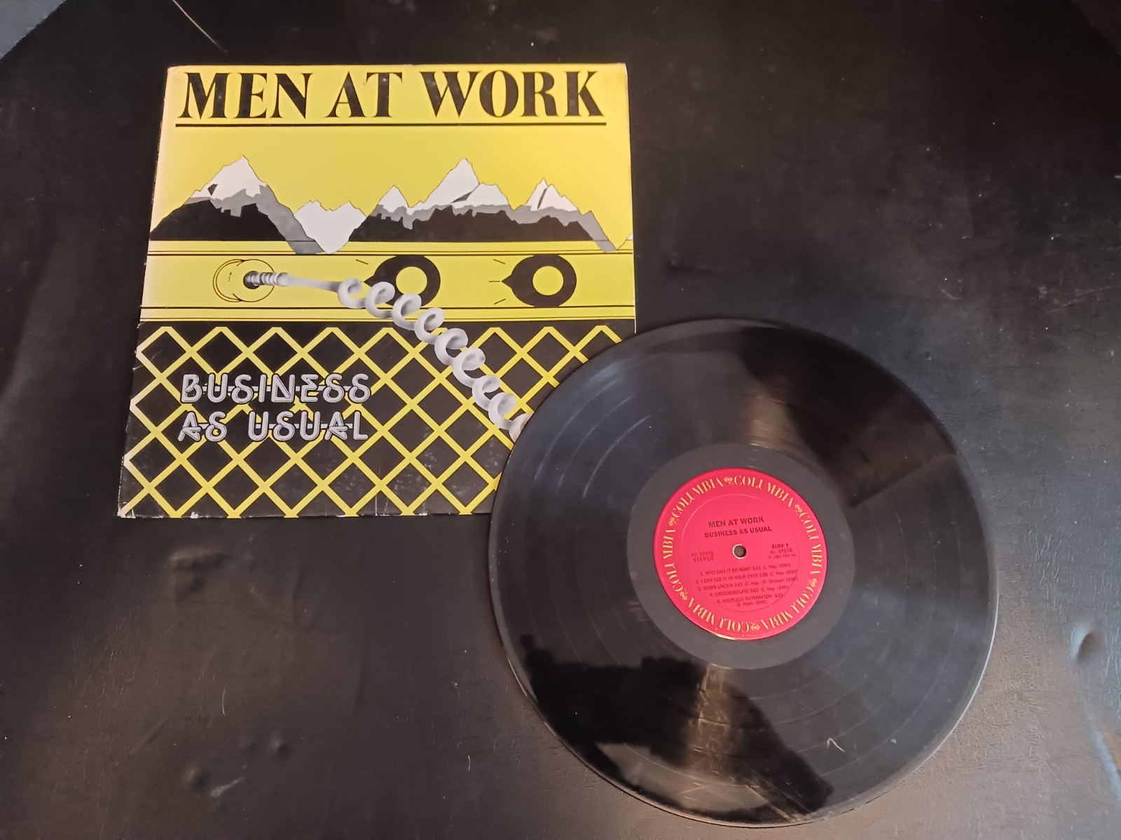 Men at Work Business as Usual Album Vinyl LP Record FC 37978 1982 CBS No Sleeve