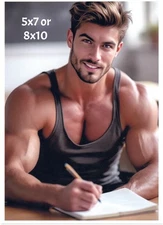 Handsome Beefcake Male Artistic Fantasy Photo Photograph Reprint 21