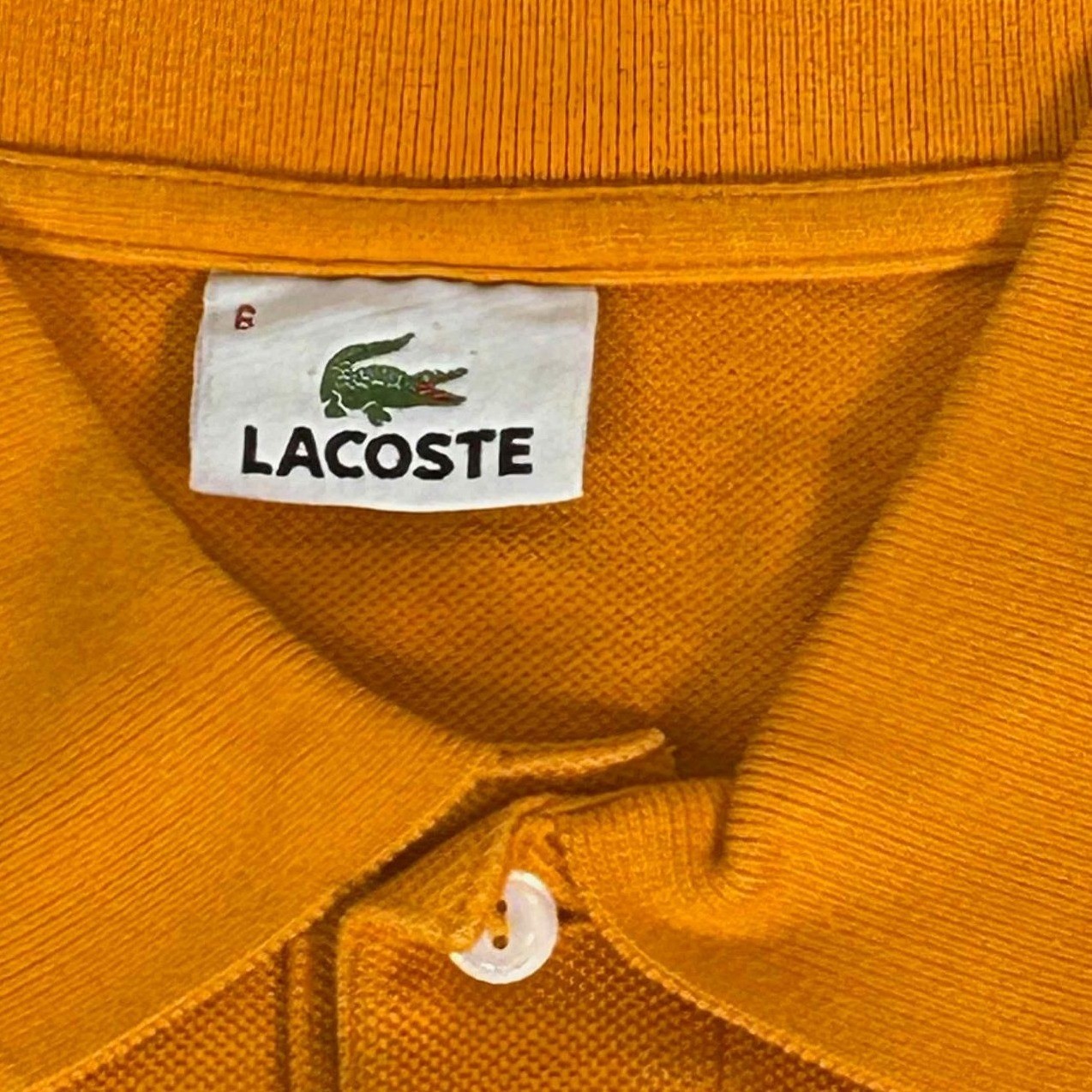 Lacoste Polo Shirt Mens Size 6 XL Orange Cotton Short Sleeve Casual Classic thumbnail 3