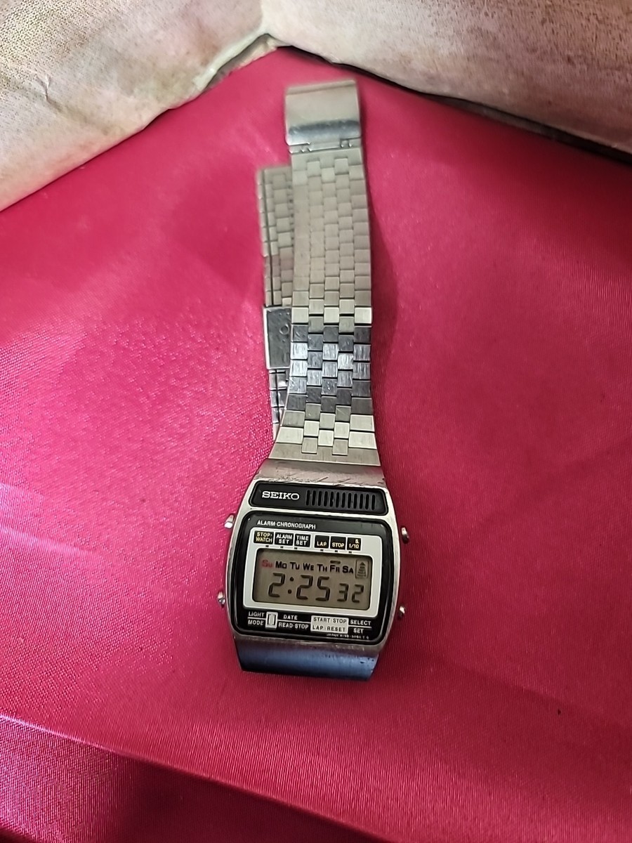 Vintage Seiko Alarm Chronograph Digital Watch A158-5070 New