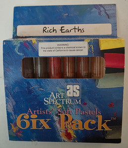 Art Spectrum Rich Earths 6ix Pack Artists Soft Pastels Terracotta Umber Sienna