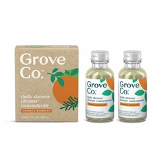 Grove Co. Daily Shower Cleaner Concentrate Orange & Rosemary 2 Pack 1oz NIB