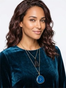 Authentic Shashi Gemma Pendant 18kt Gold Plated Necklace $120 #59