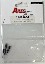 Ares AZSZ2024 Exera 130 CX Lower Rotor Head Linkage and Servo Push Rod Set New