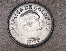 1972 Colombia 10 Centavos