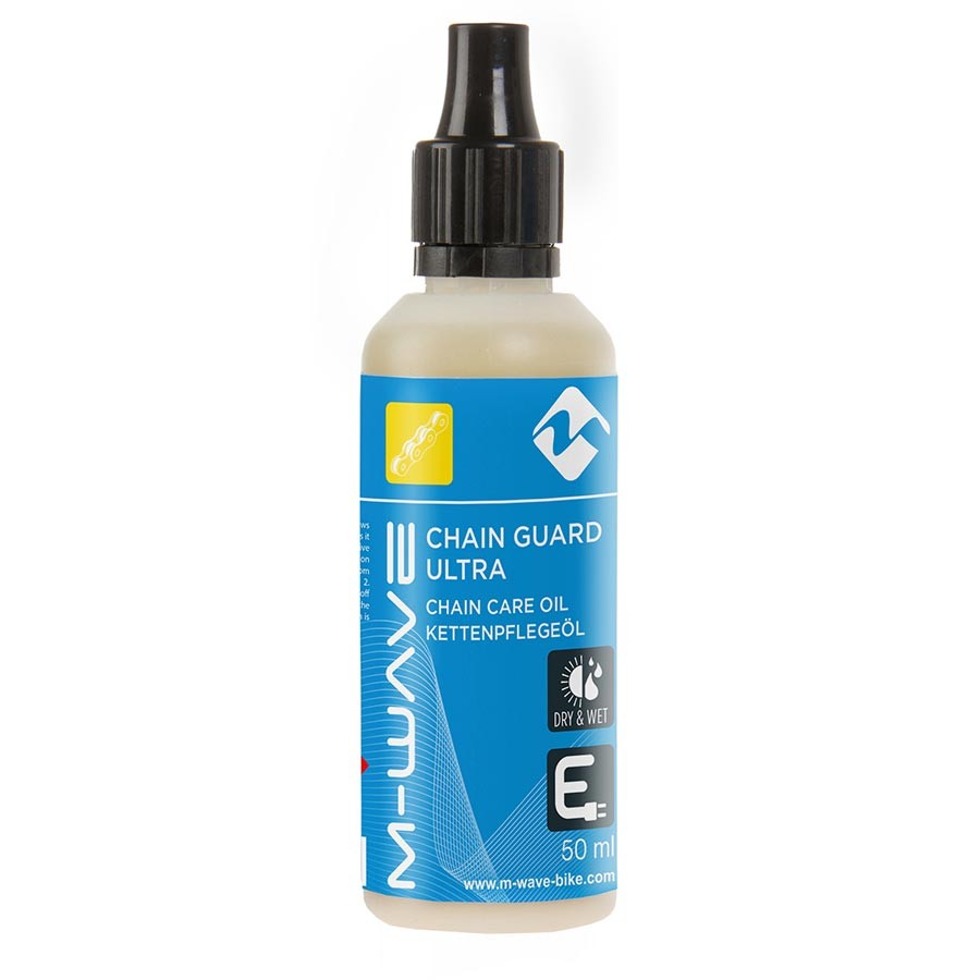 M-Wave Chain Guard Ultra Lubricant | Multi-Condition Bike Chain Oil, 50ml Drip