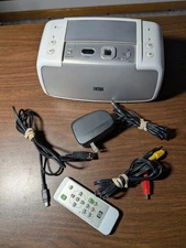 HP Photosmart A430 Digital Photo Inkjet Printer, power cord, remote, USB cord