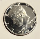 1964 Kennedy 90% Silver Half Dollar Cameo Superb Gem Proof