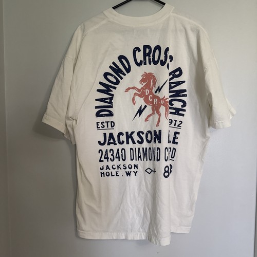 Diamond Cross Ranch Wyoming Western Cowboy Jackson Hole XL White