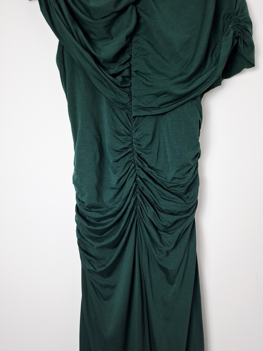azure stretch lyocell ruched midi dress in green Buy Reiss Green Azure Stretch Lyocell Ruched Midi Dress from Next USA