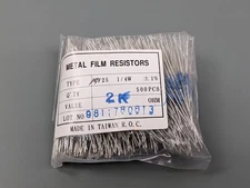 (500) 2K OHM 1% 1/4W Metal Film Resistors