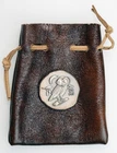 Silvertowne Mint Athenian Owl AOE 1 oz .999 Fine Silver with leather barter bag