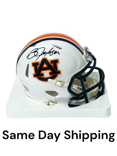 BO JACKSON SIGNED AUTOGRAPHED AUBURN TIGERS MINI HELMET - STEINER COA