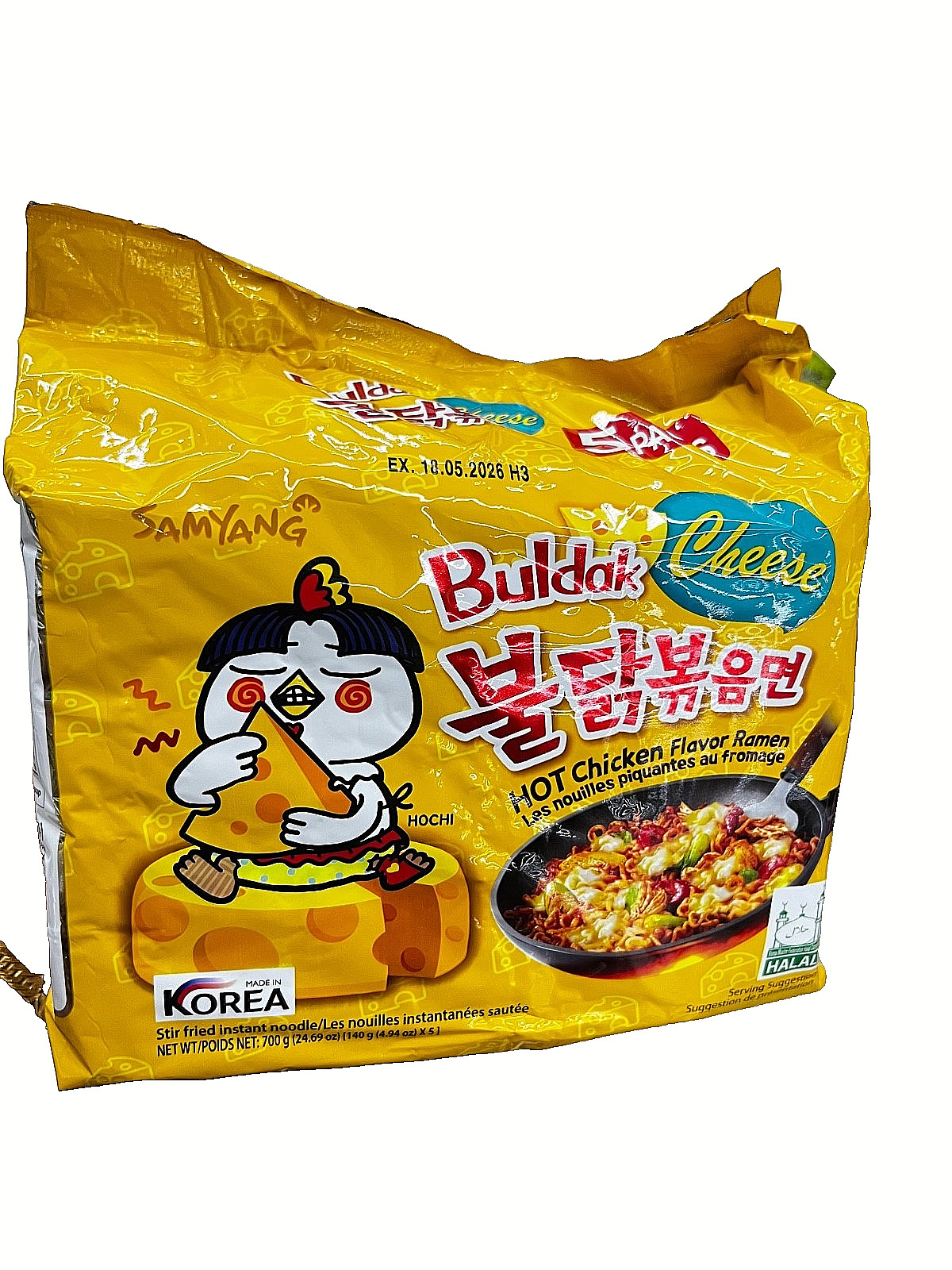 SAMYANG BULDAK RAMEN SABOR POLLO CALIENTE CON QUESO