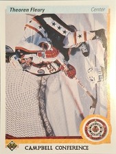 Theoren Fleury -- 1990 Upper Deck -- #478 -- All-Star