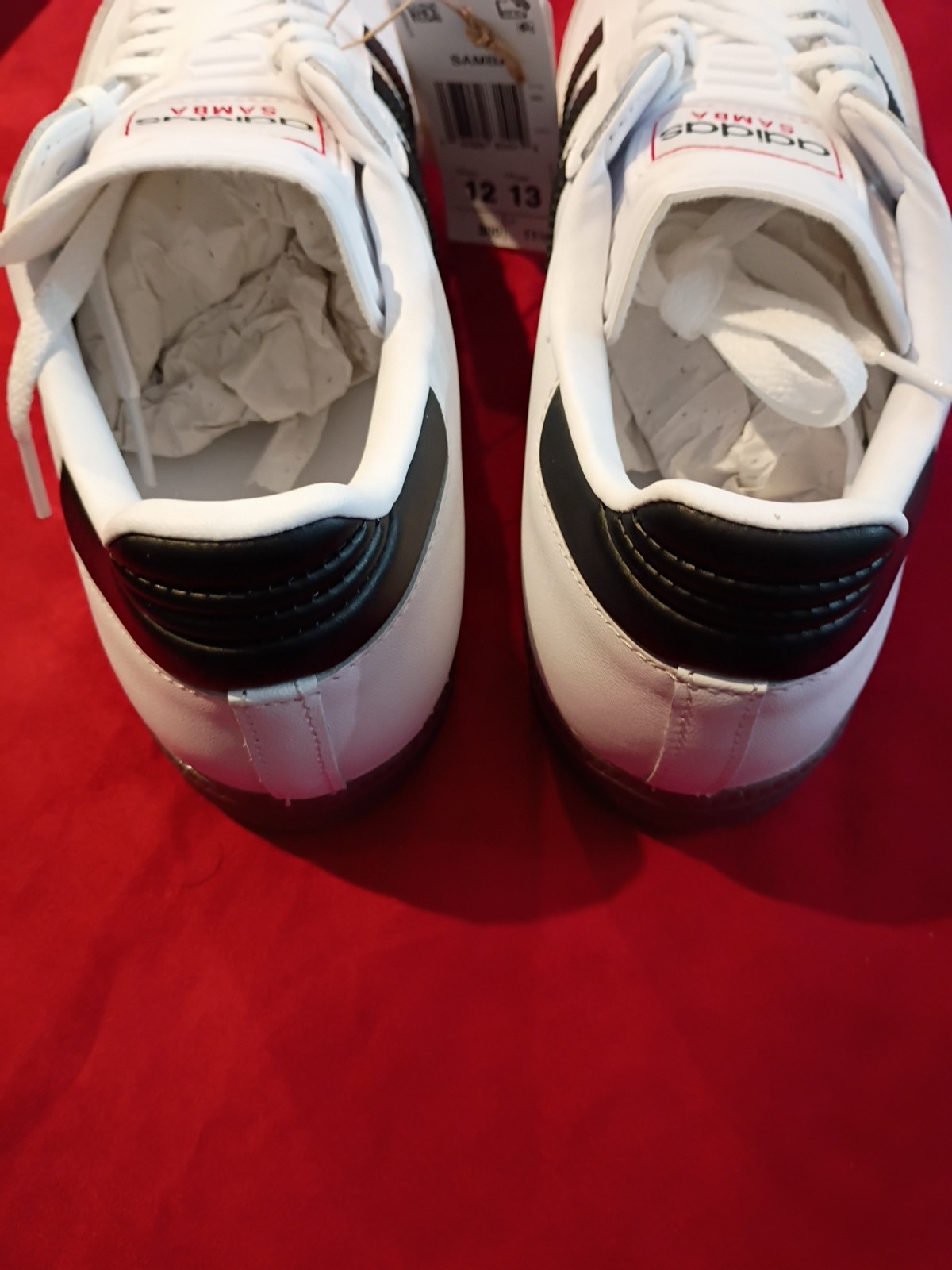 Adidas Men's Samba Soccer Size 12 WHT/BLACK NEW thumbnail 5