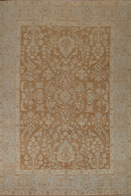 Vegetable Dye Traditional Oushak Turkish Living Room Rug 8x10 Hand-knotted Wool