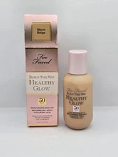 Too Faced Born This Way Healthy Glow Skin Tint Foundation SPF30 2 Oz Warm Beige