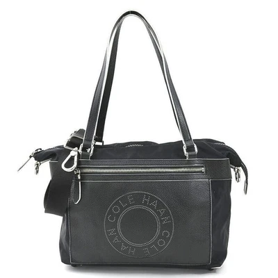 Auth Cole Haan Sac à bandoulière en nylon noir/argenté - 55588 g - Photo 1/4