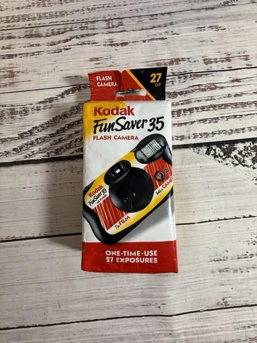 New Kodak Fun Saver 35 Single Use Film Camera w/Flash 27 Exposures Expired 2006