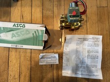 ASCO Red Hat Solenoid Valve 8316G064 1/2" NPT, 3-Way N.C., 120V Watertight Coil