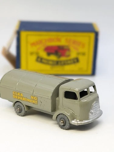 MATCHBOX LESNEY Moko 38a Karrier Refuse Truck brown original vintage diecast