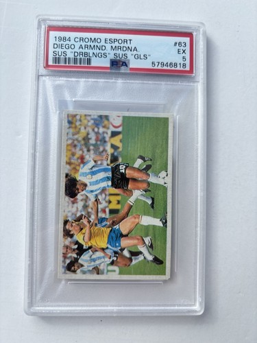 1984 Diego Maradona Cromo Esport PSA 