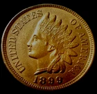 1899 INDIAN HEAD CENT UNCIRCULATED! 4 DIAMONDS! A beatiful coin!