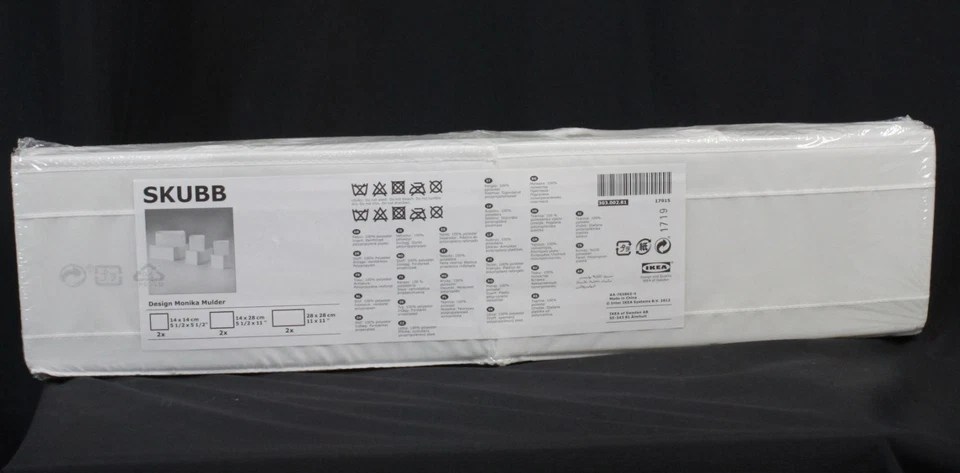 3 Packs Ikea Skubb Storage Boxes Set of 6 White New Sealed 303.002.81 Drawers - Image 2 of 4