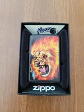 2011 Zippo Lighter MAZZI Flame Lion 28003 NEW IN BOX Missing Back Sticker