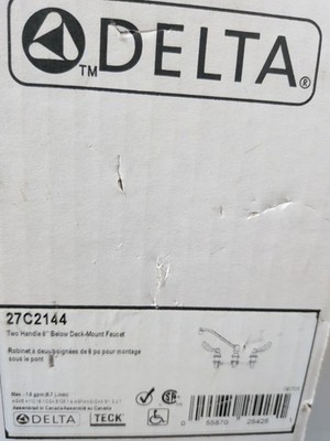 Delta Commercial Two Handle 8'' Below Deck-mounted Widespread Faucet 27C2144